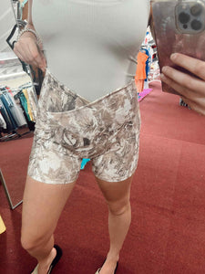Dark Camo Crossover Biker Shorts