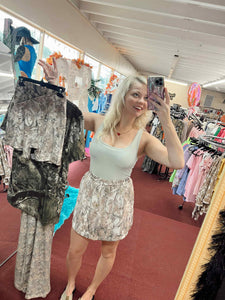 Dark Camo Active Skort