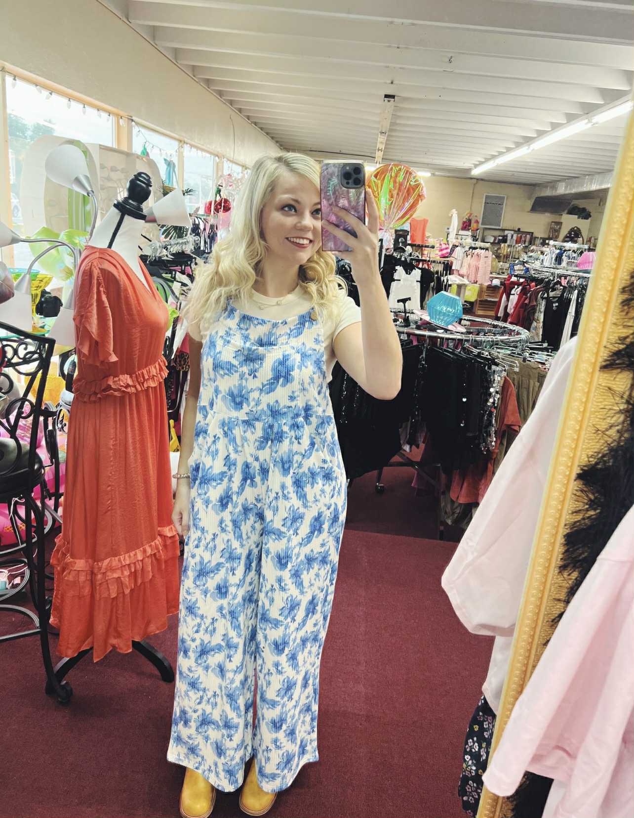 Cassidy Floral Boho Overalls