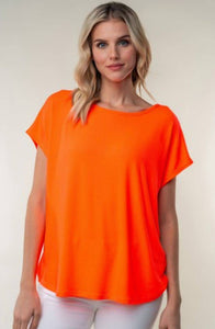 Plus Neon Nancy Top