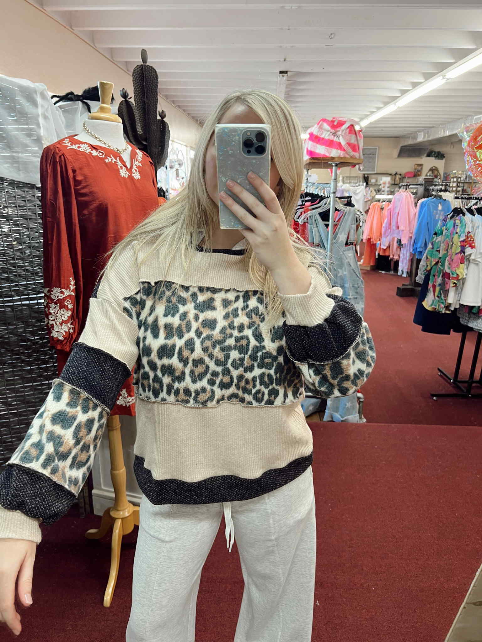 Jazzy Leopard Top