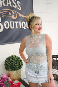 Lil Lacey Mesh Top