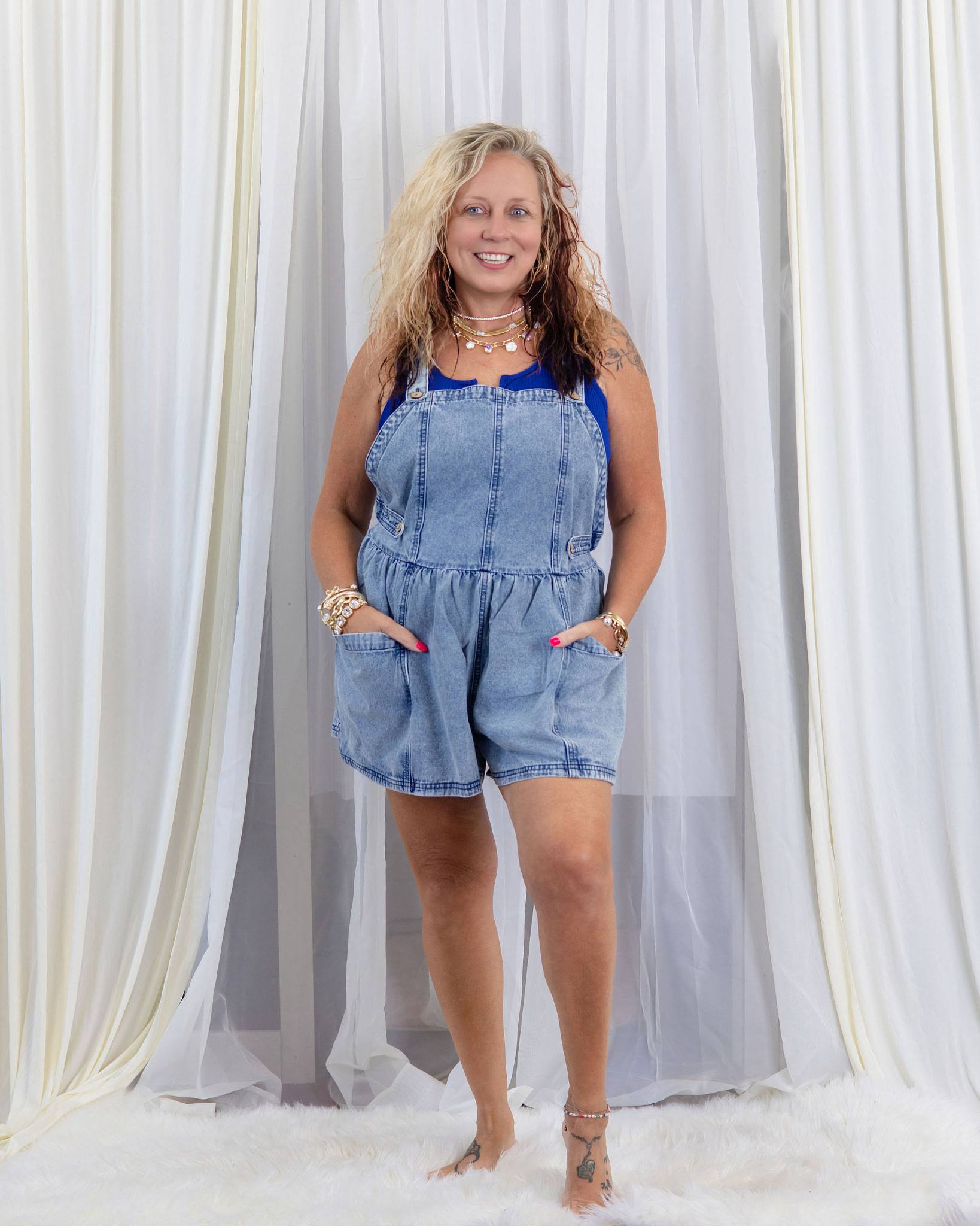 Lydia Denim Shortalls
