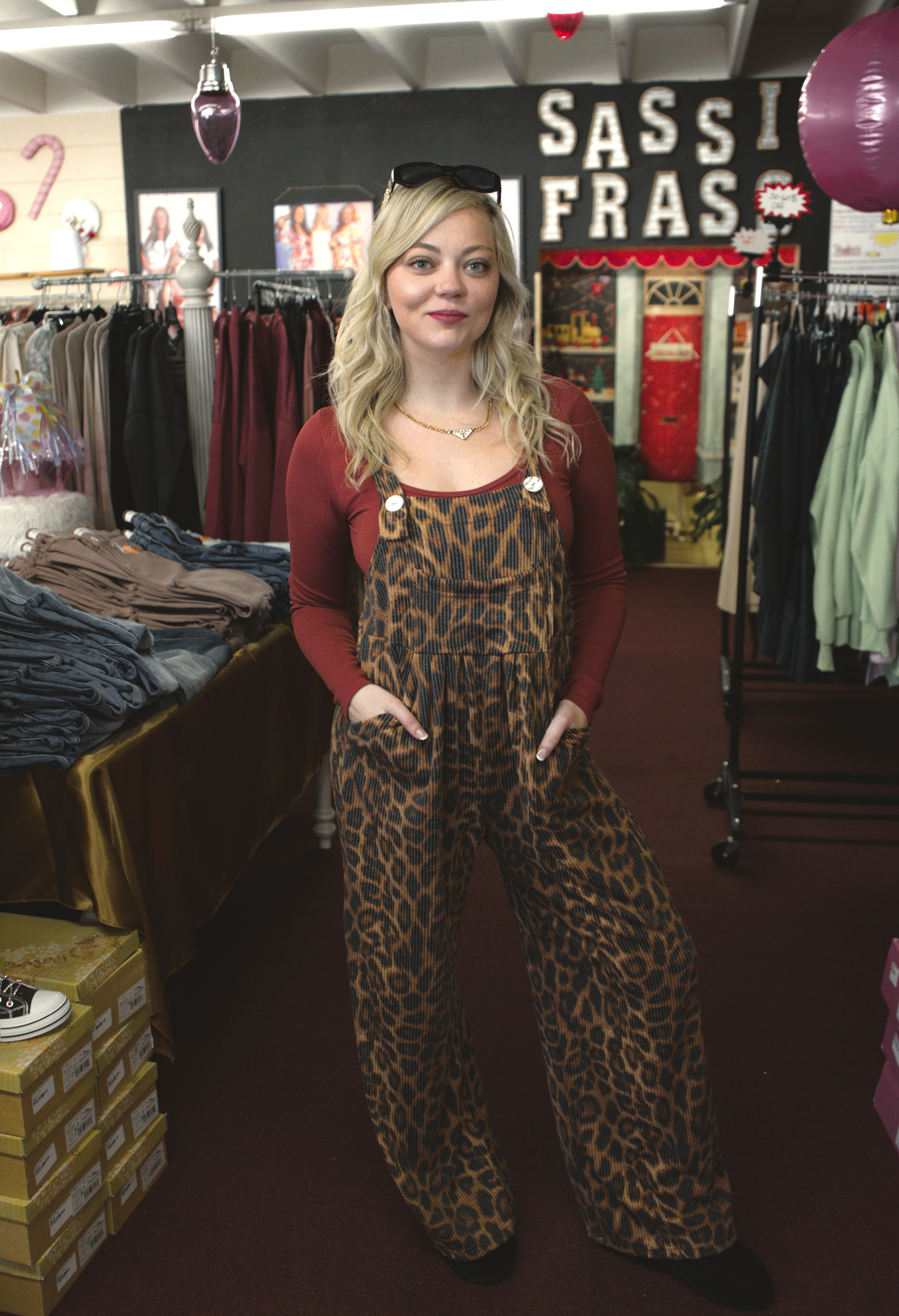 Cheetah Karli Boho Overalls