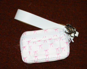 Pink Ribbon Wristlet