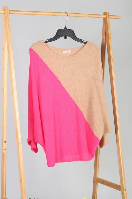 Plus Pink Oversized Sweater