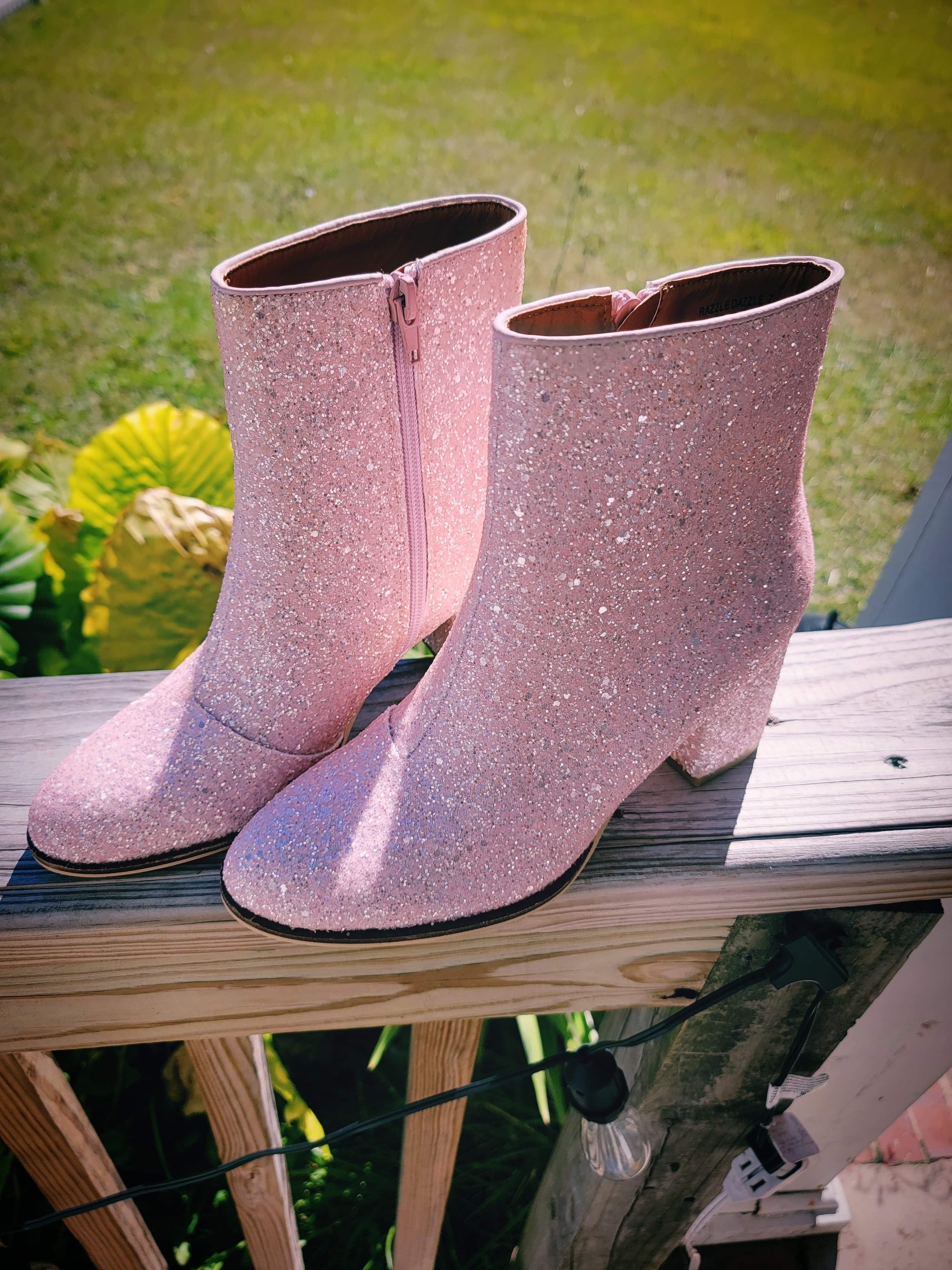 Pink Razzle Dazzle Boots