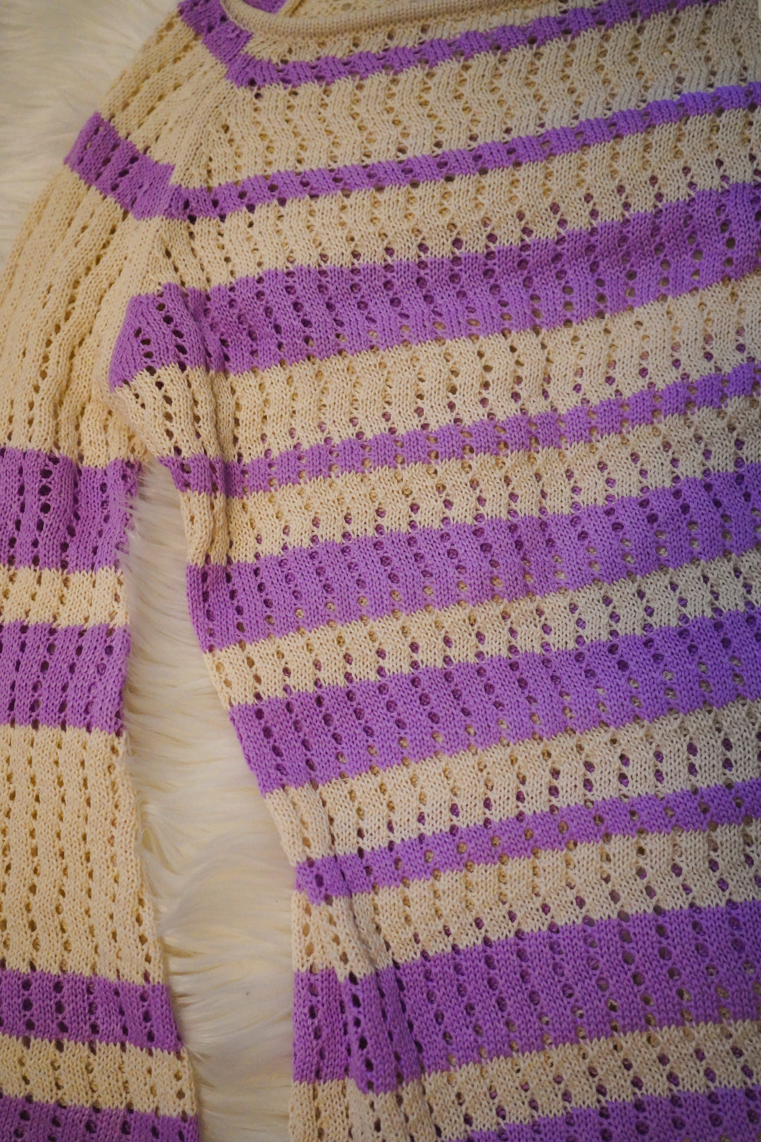Spring Lilac Crochet Dress