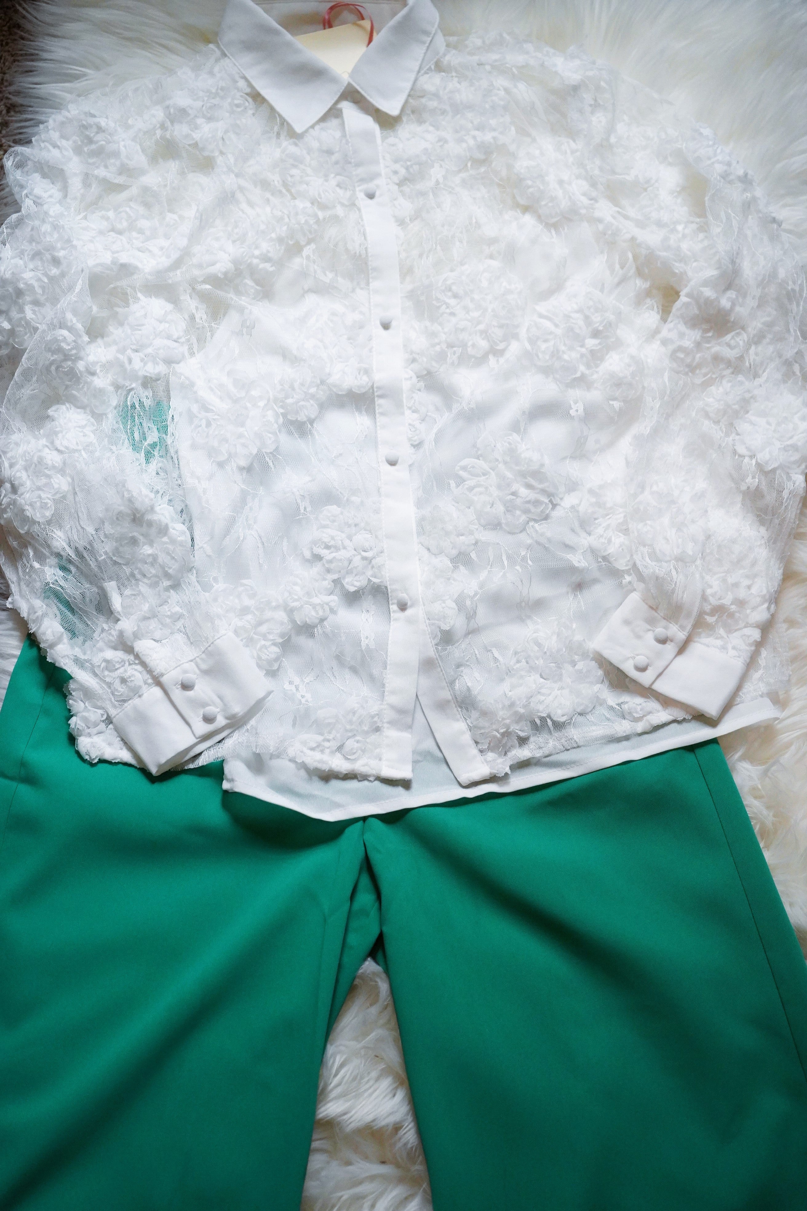 White Lace Top With Cami