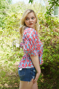 Springy Floral Top