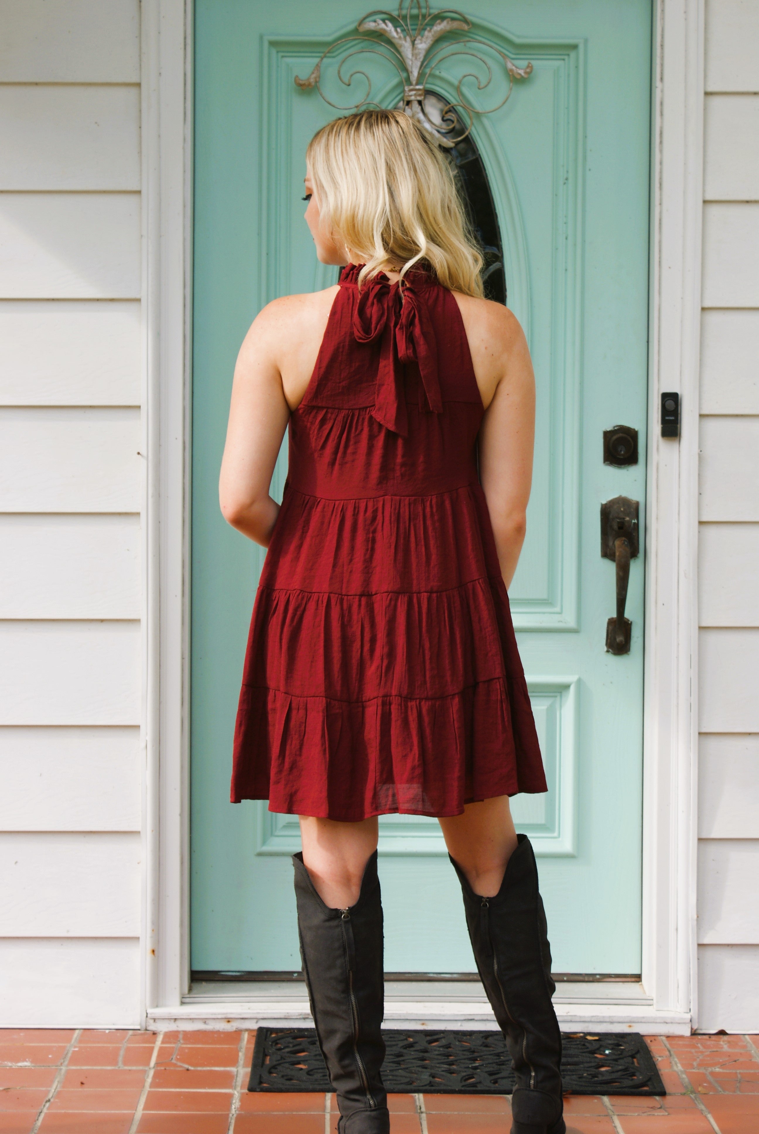 Burgundy Blissfull Dress