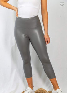 Silver Faux Legging